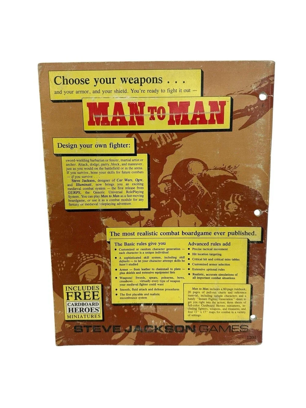 SJG GURPS Fantasy Man to Man VG+